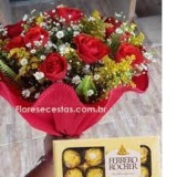Flores e chocolate