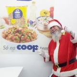 papai noel para ação de natal em supermercados