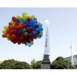 Balões Metalizados e látex com gás hélio