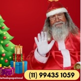 papai noel para visita e entrega dos presentes