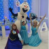 Elsa, Anna e Olaf