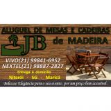 jb Aluguel de Mesas e Cadeiras de Madeira