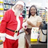 papai noel a��o promocional de natal pdv, loja