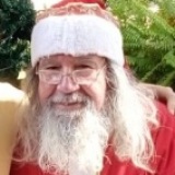 papai noel com barba natural escola e residencia
