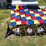 Decora��o com malhas tetos ou cobertura em malha p