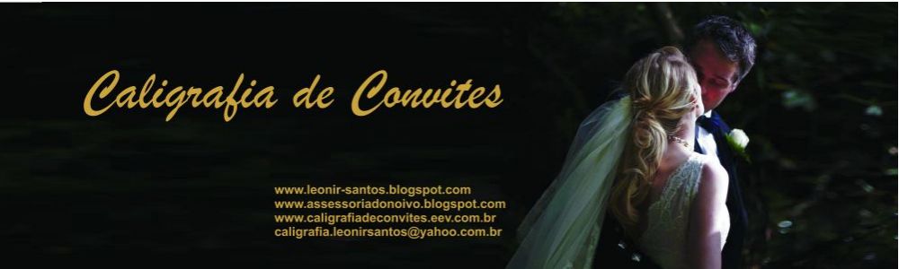 Leonir Santos - Caligrafia de Convites