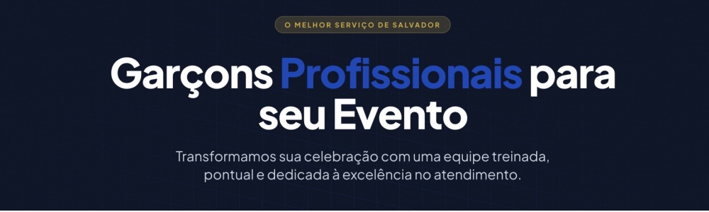 Gar�ons para Eventos em Salvador | Gar�om Salvador
