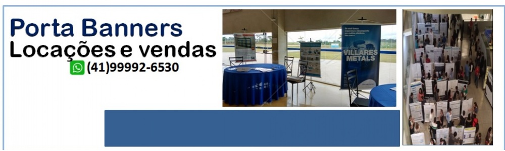 Suporte para banners aluguel em curitiba