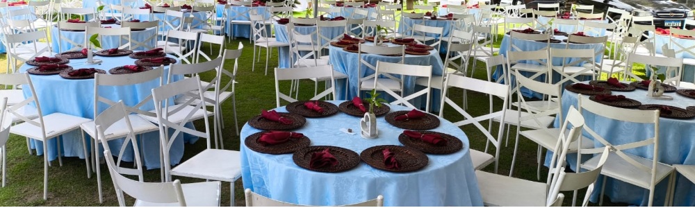 Aluguel De Mesa E Cadeiras madeira , plastica e ferro