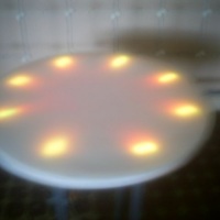 mesa luminosa com led