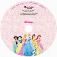 Lembrancinha em CD Princesas