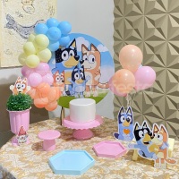 Mini kit para festa na mesa tema: Bluey