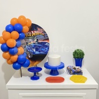 Mini kit para festa na mesa tema: Hot Wheels