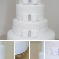 bolo fake de casamento.