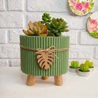 VASINHO EM CIMENTO PARA CENTROS DE MESAS, LEMBRANCINHAS OU DECORAO