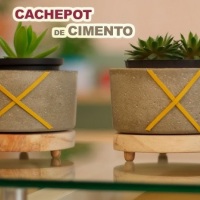 VASINHO EM CIMENTO PARA ARRAJINHOS DE MESAS DE FESTAS