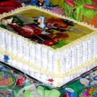 produzimos bolo com glace e papel de arroz de sua prefer�ncia.