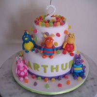 bolo artistico do backyardigans.