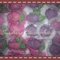 Bombons botão de rosa