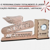 Sua Logomarca na Mesa de seu Cliente.
