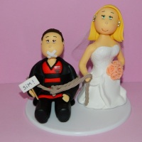 Topo de bolo personalizado para casamento