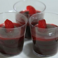 Petit Vierre de Chocolate com Licor de Cereja