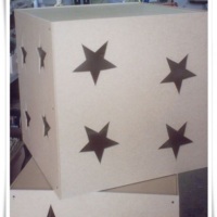 caixas para doces estrela vazada