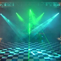 ilumina��o de pista de dan�a da banda sensorium