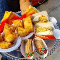 churros, cachorro quente, mini-pizza, pastel, aai, crepe, sorvete, pipoca, algodo doce