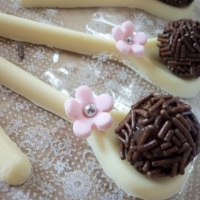 colher de choco com brigadeiro...
