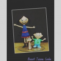 Topo de bolo Turma da Luna!