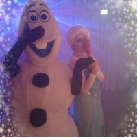 Olaf e  Elsa do Filme Frozen
