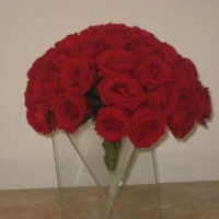 bouquet de rosas preservadas vermelho