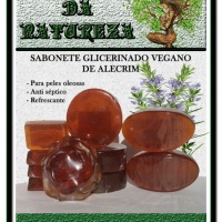 Sabonete Glicerinado Vegano Artesanal de Alecrim