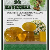 Sabonete Glicerinado Vegano Artesanal de Camomila