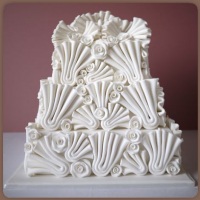 Bolo Branco Sugar Craft