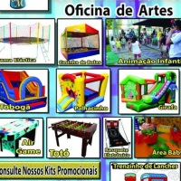 Panfleto da empresa Brincadeiras Mgicas com a apresentao dos seus produtos e servios.