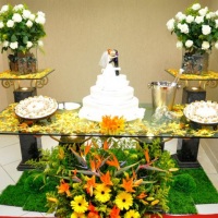 Mesa do bolo - Casamento