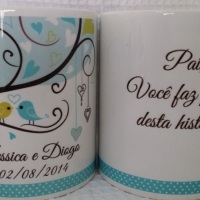 Caneca personalizada de casamento