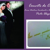 Caligrafia Convite de Casamento

- rica Cavalcante Martins e Arthur Vicente Ribacki

- Porto Al