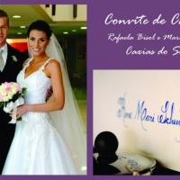 Caligrafia Convite de Casamento

- Noivos: Rafaela Bisol e Marciano Perondi

- Caxias do Sul, RS