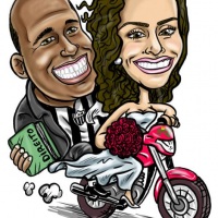 Caricatura de noivos, casamento e bodas
Encomende com caricaturabh.tumblr.com
