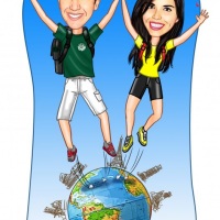 Caricatura Namorados