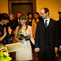 minha noiva Juliana casando em Berlim, no civil