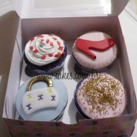 Cupcakes - caixa para meninas