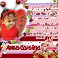 Convite Joaninha