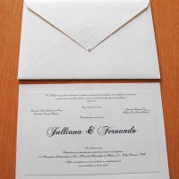 Convite de Casamento Clssico