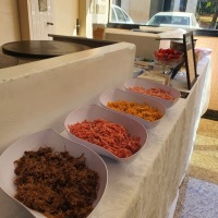 Mesa Buffet de Crepes .