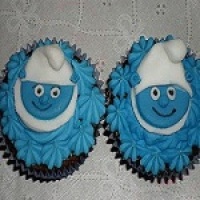 Cupcake dos Smurfs