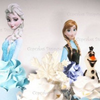 cupcakes Tema Frozen